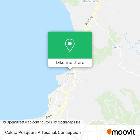 Caleta Pesquera Artesanal map