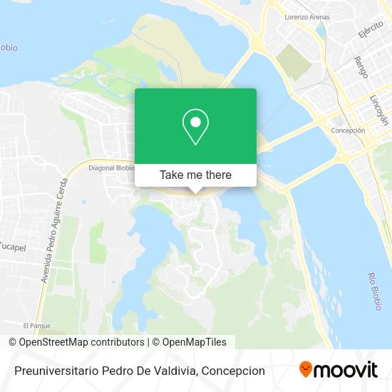 Mapa de Preuniversitario Pedro De Valdivia