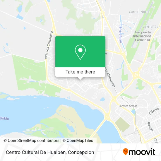 Mapa de Centro Cultural De Hualpén