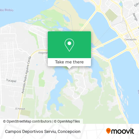 Mapa de Campos Deportivos Serviu