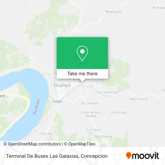 Mapa de Terminal De Buses Las Galaxias