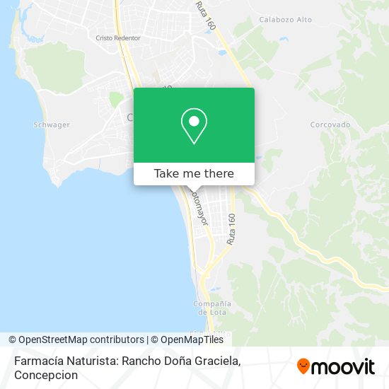 How to get to Farmacía Naturista: Rancho Doña Graciela in Lota by Train or  Bus?