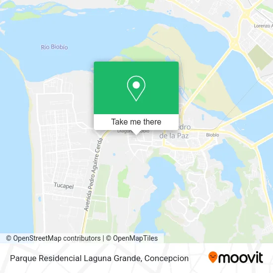 Mapa de Parque Residencial Laguna Grande