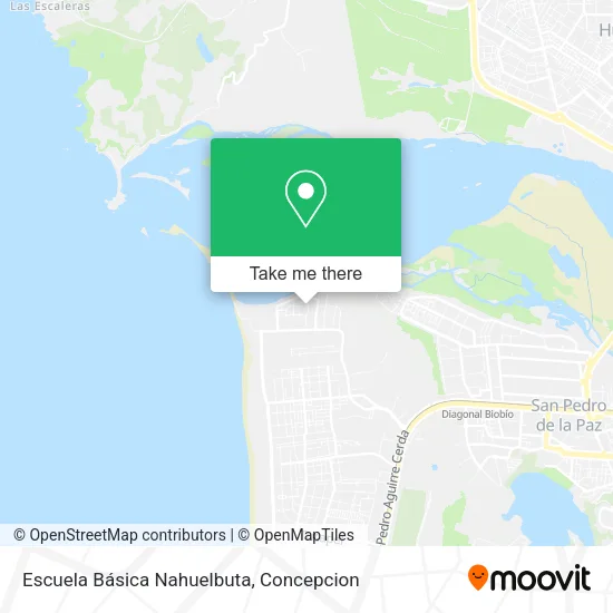 Mapa de Escuela Básica Nahuelbuta