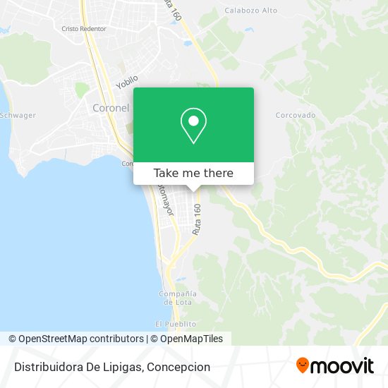 Distribuidora De Lipigas map