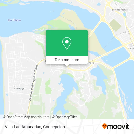 Mapa de Villa Las Araucarias