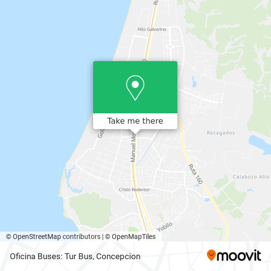 Oficina Buses: Tur Bus map
