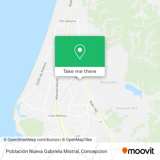 Mapa de Población Nueva Gabriela Mistral
