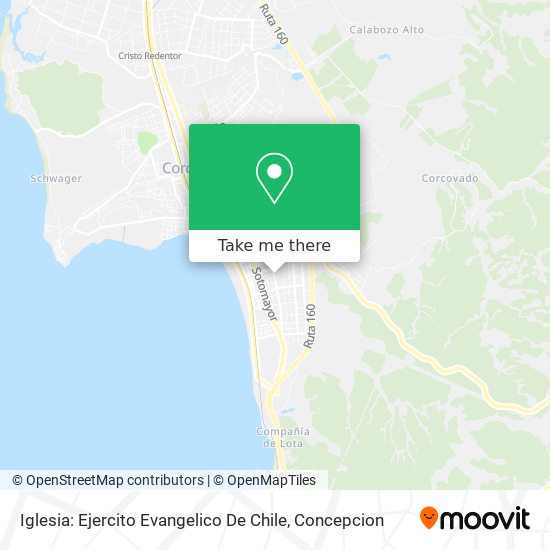 Mapa de Iglesia: Ejercito Evangelico De Chile