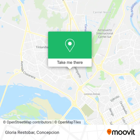 Gloria Restobar map