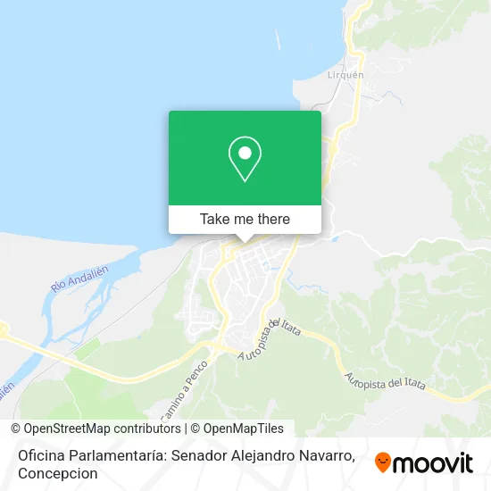 Mapa de Oficina Parlamentaría: Senador Alejandro Navarro