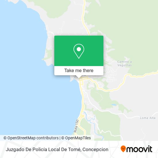 Juzgado De Policía Local De Tomé map