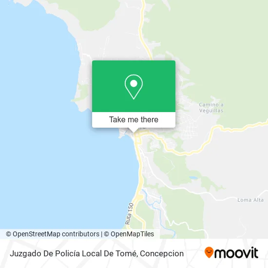 Mapa de Juzgado De Policía Local De Tomé