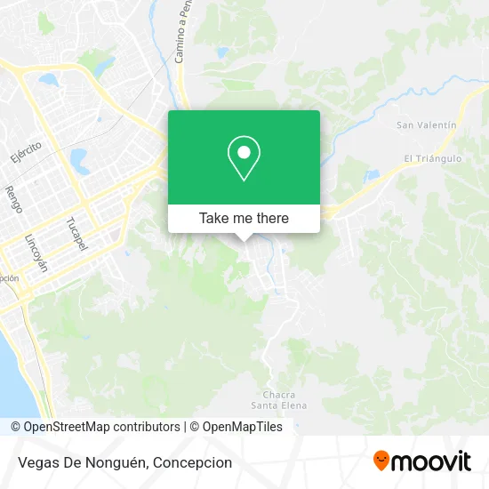 Mapa de Vegas De Nonguén