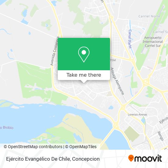 Ejército Evangélico De Chile map