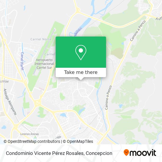 Mapa de Condominio Vicente Pérez Rosales