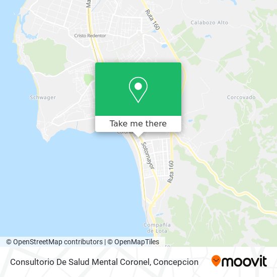 Mapa de Consultorio De Salud Mental Coronel