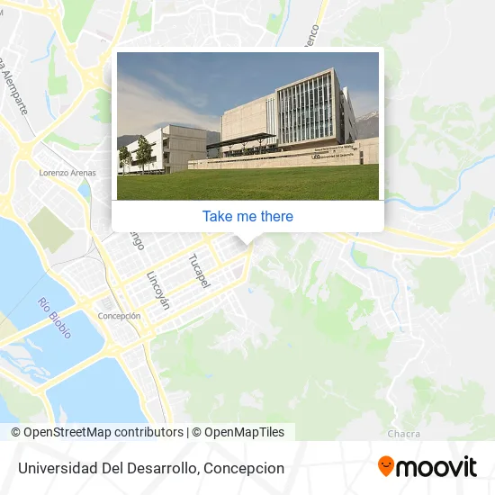 Universidad Del Desarrollo map