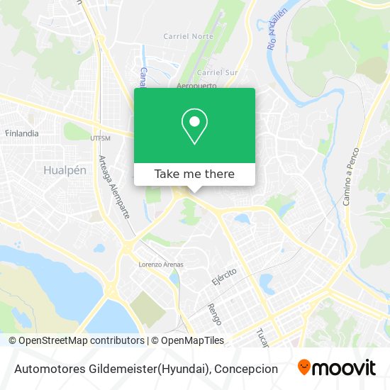Automotores Gildemeister(Hyundai) map