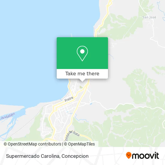 Supermercado Carolina map