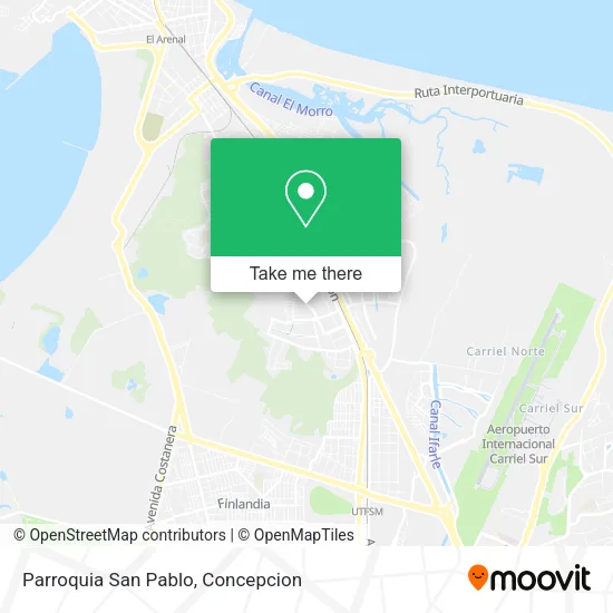 Mapa de Parroquia San Pablo