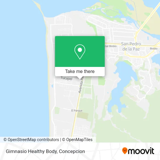 Mapa de Gimnasio Healthy Body