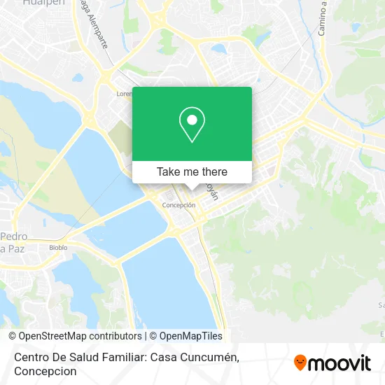 Mapa de Centro De Salud Familiar: Casa Cuncumén