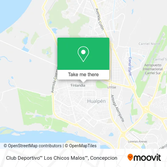 Mapa de Club Deportivo"" Los Chicos Malos""