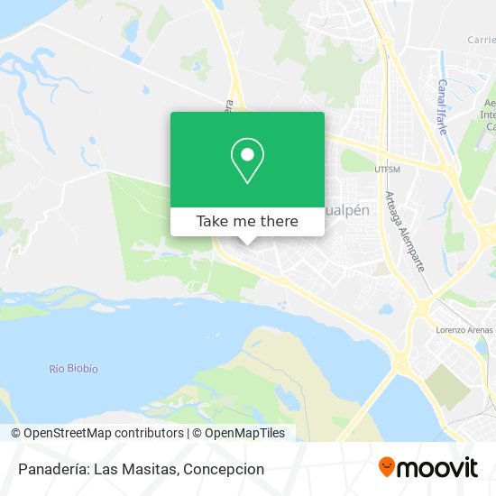 Panadería: Las Masitas map