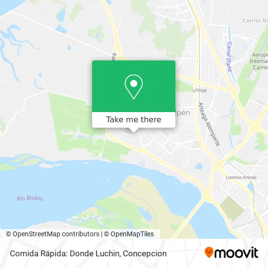 Mapa de Comida Rápida: Donde Luchin