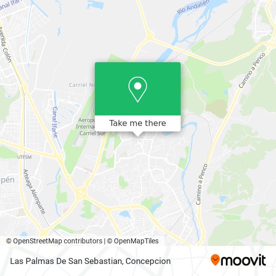 Las Palmas De San Sebastian map
