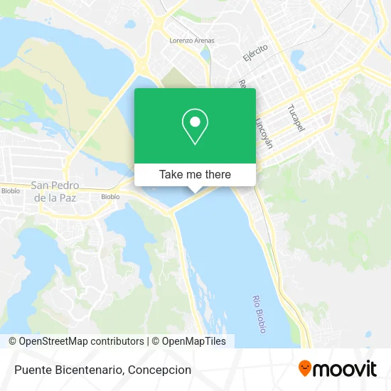 Mapa de Puente Bicentenario
