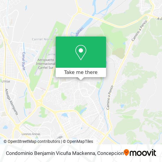 Condominio Benjamín Vicuña Mackenna map