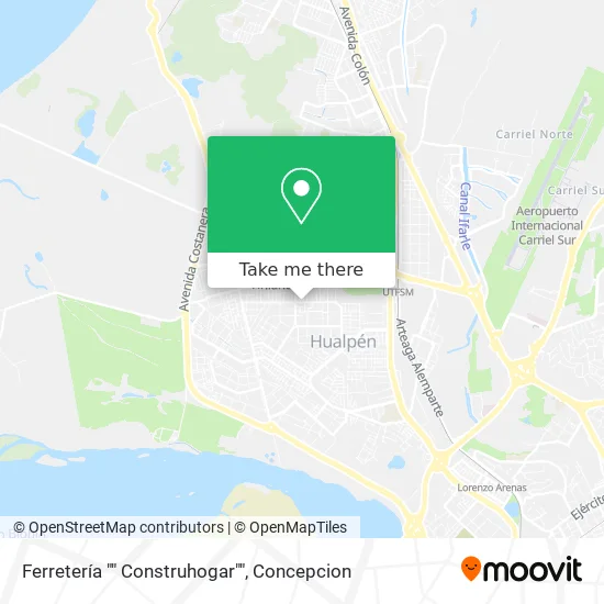 Mapa de Ferretería "" Construhogar""