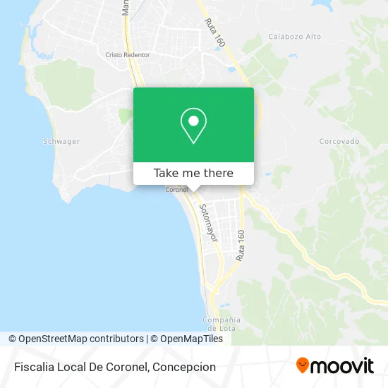 Fiscalia Local De Coronel map