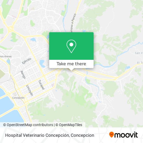 Hospital Veterinario Concepción map