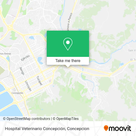 Mapa de Hospital Veterinario Concepción