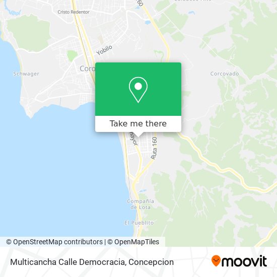 Mapa de Multicancha Calle Democracia
