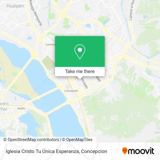 Mapa de Iglesia Cristo Tu Única Esperanza