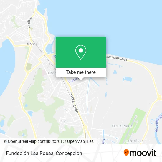 Mapa de Fundación Las Rosas