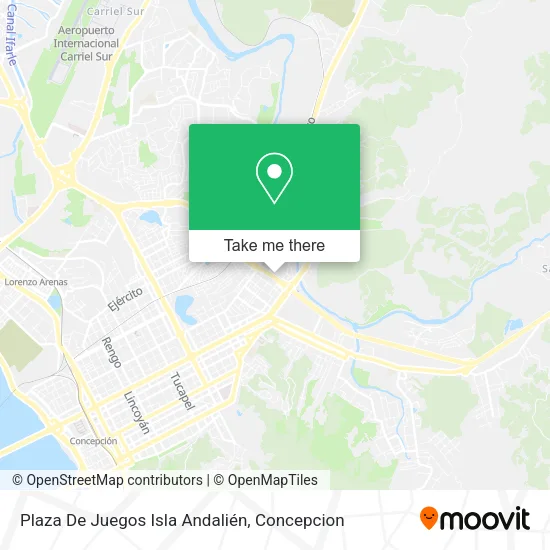 Mapa de Plaza De Juegos Isla Andalién