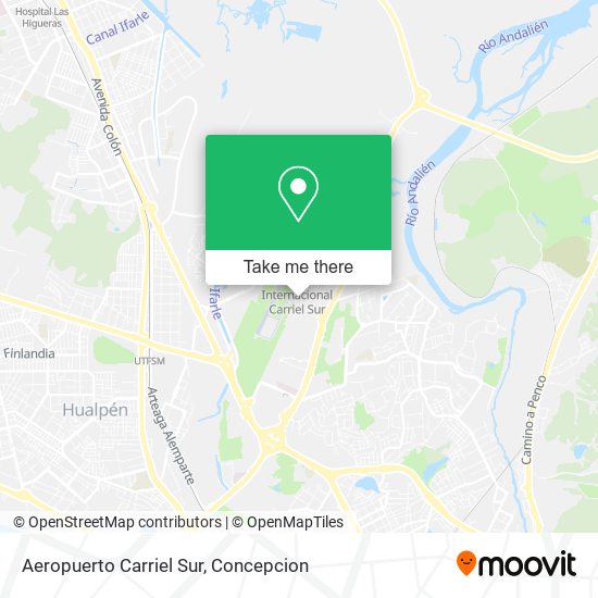 Aeropuerto Carriel Sur map