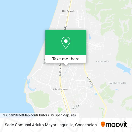 Mapa de Sede Comunal Adulto Mayor Lagunilla