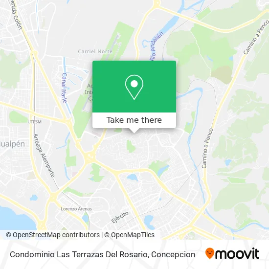 Condominio Las Terrazas Del Rosario map