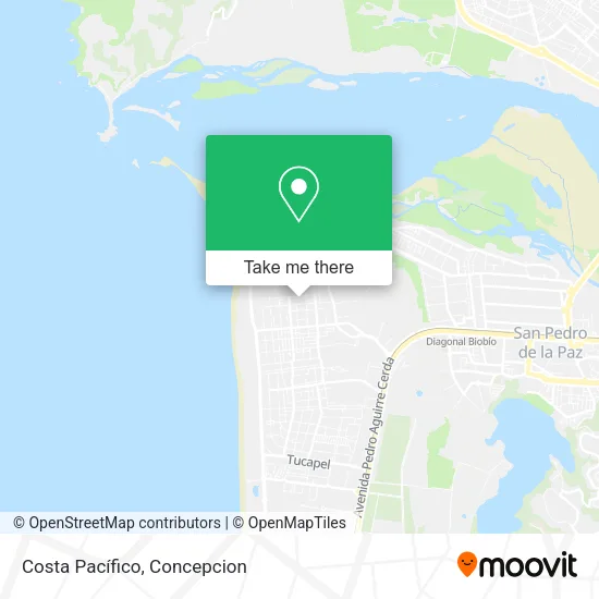 Costa Pacífico map