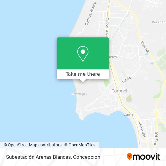 Mapa de Subestación Arenas Blancas