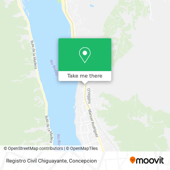 Mapa de Registro Civil Chiguayante