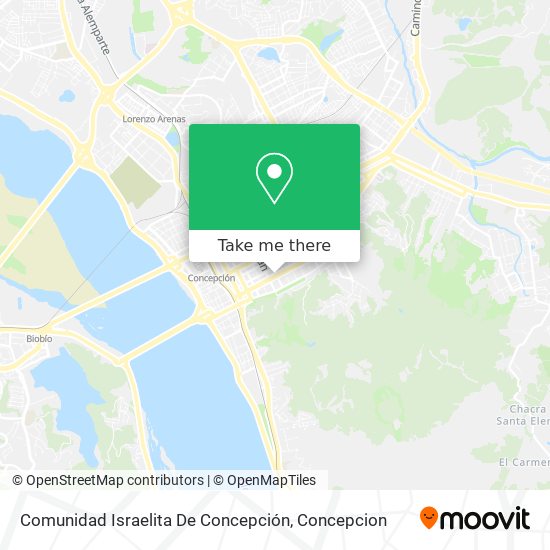 Mapa de Comunidad Israelita De Concepción