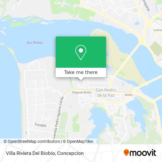 Mapa de Villa Riviera Del Biobío