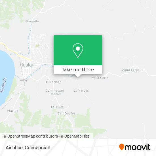 Mapa de Ainahue